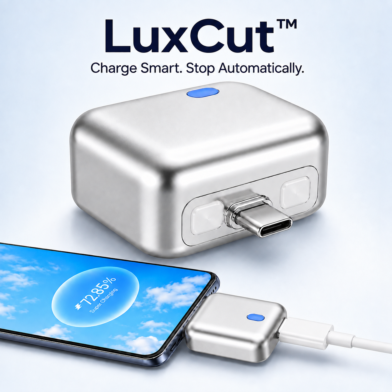 LuxCut™ - Auto Unplug Charging Adapter