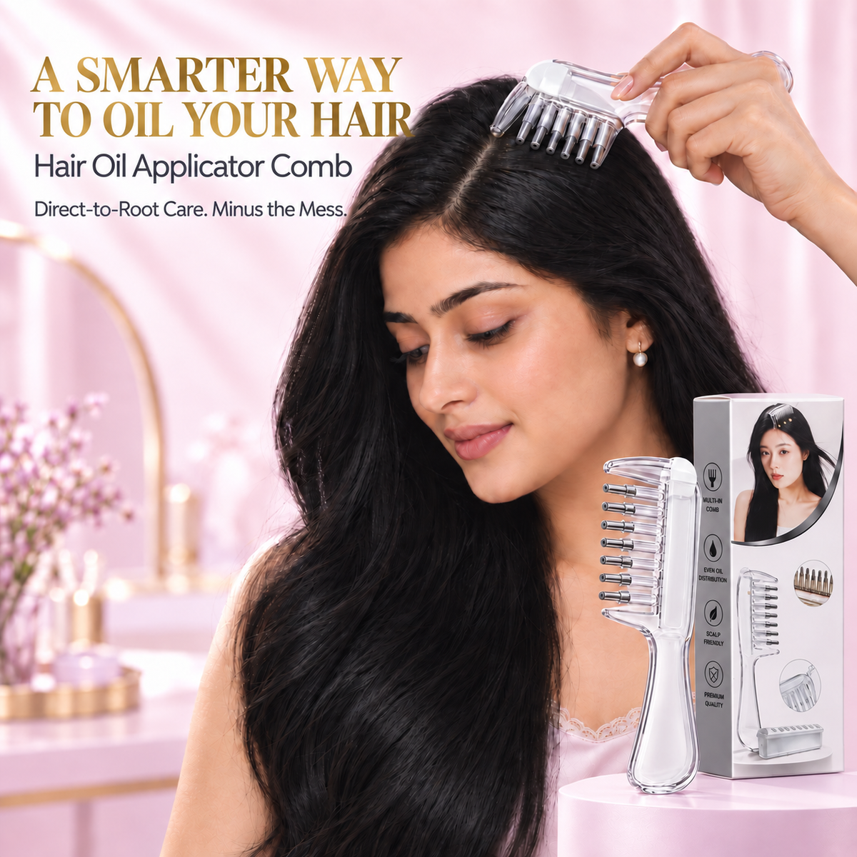 LuxRoot™ - Hair Oil Applicator Comb / Massager