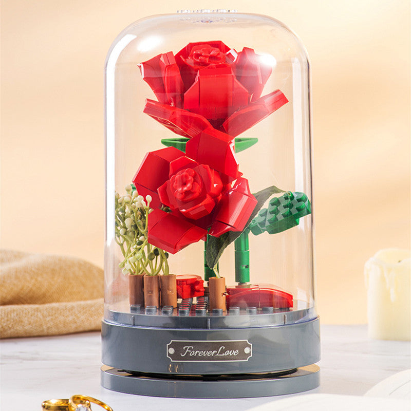 DIY Rose Eternal Flower Music Box, Symbol of Forever Love