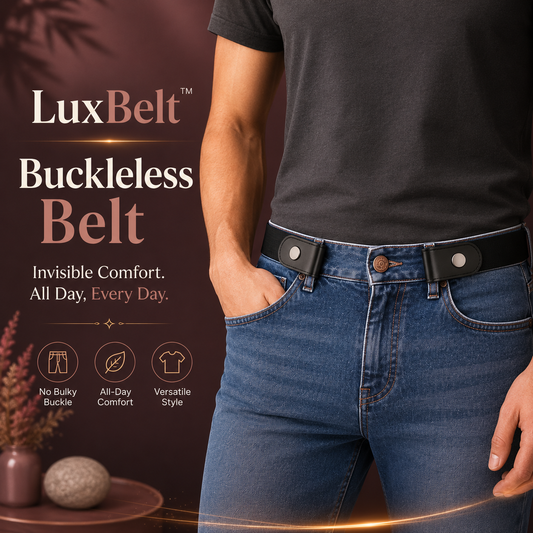 LuxBelt™ - Buckle-less Waist belt