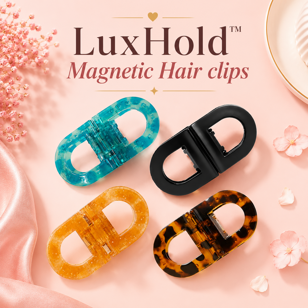 LuxHold™ - Magnetic Hair clips for Women