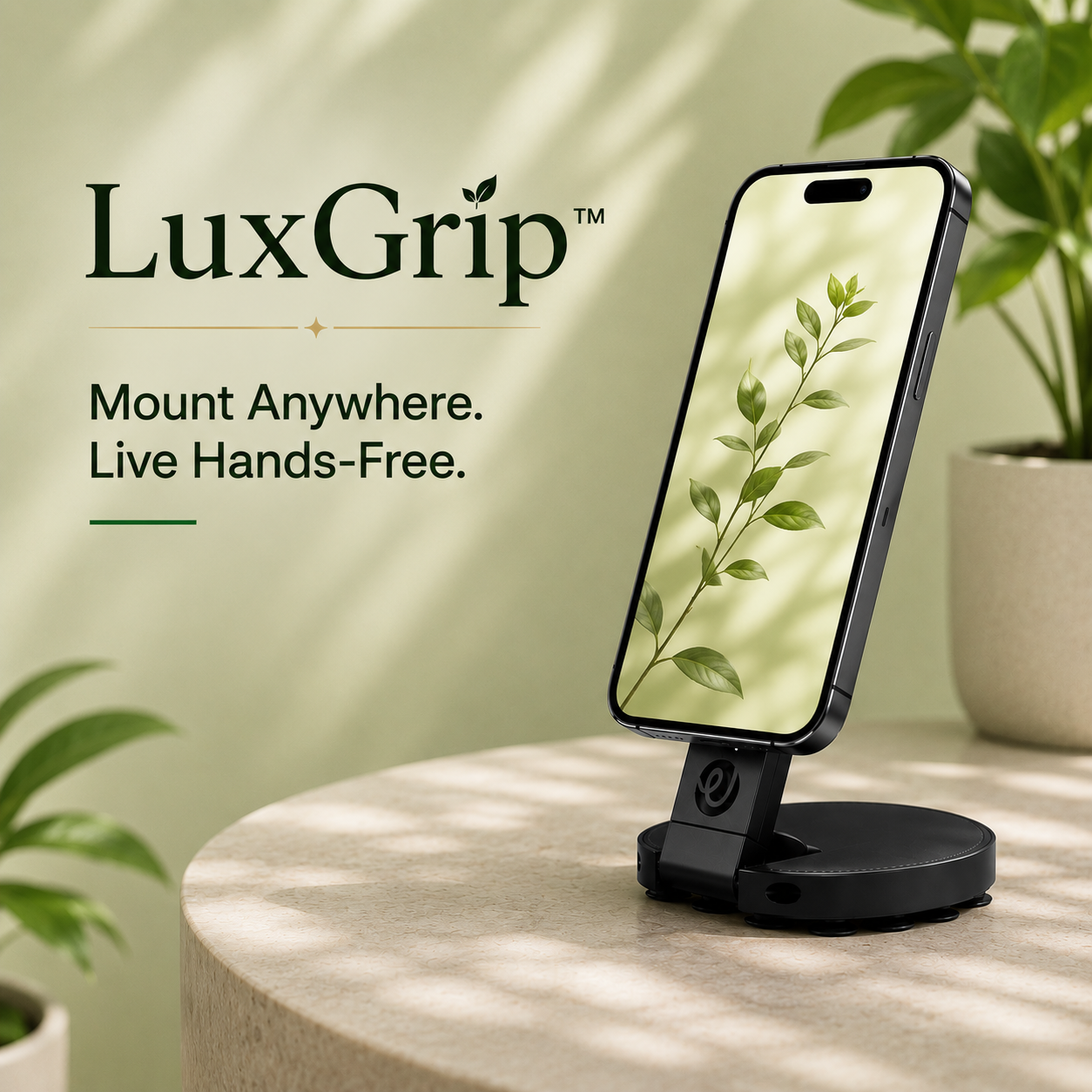 LuxGrip™ - Vacuum Magnetic Flex Mount