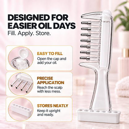LuxRoot™ - Hair Oil Applicator Comb / Massager