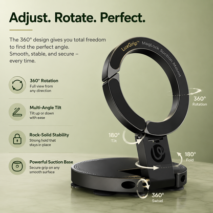 LuxGrip™ - Vacuum Magnetic Flex Mount