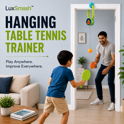 LuxSmash™ - Hanging Table Tennis Trainer for Kids