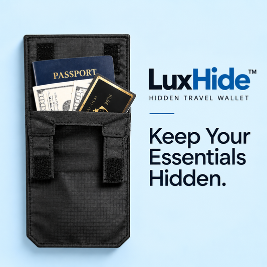 LuxHide™ - Hidden Travel Wallet