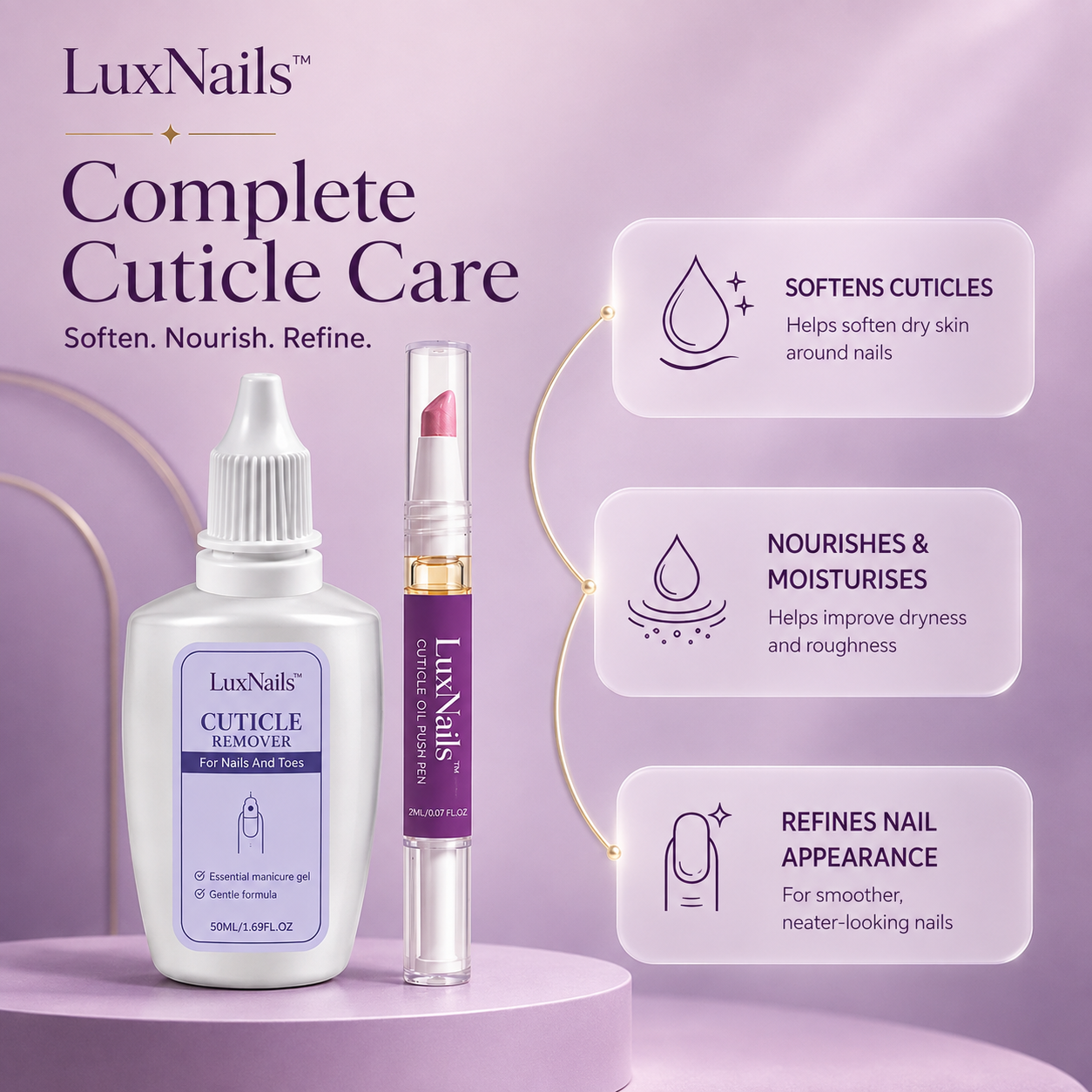 LuxNails™ - Cuticle Care Set