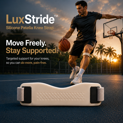 LuxStride™ - Premium Silicone Patella Knee Strap