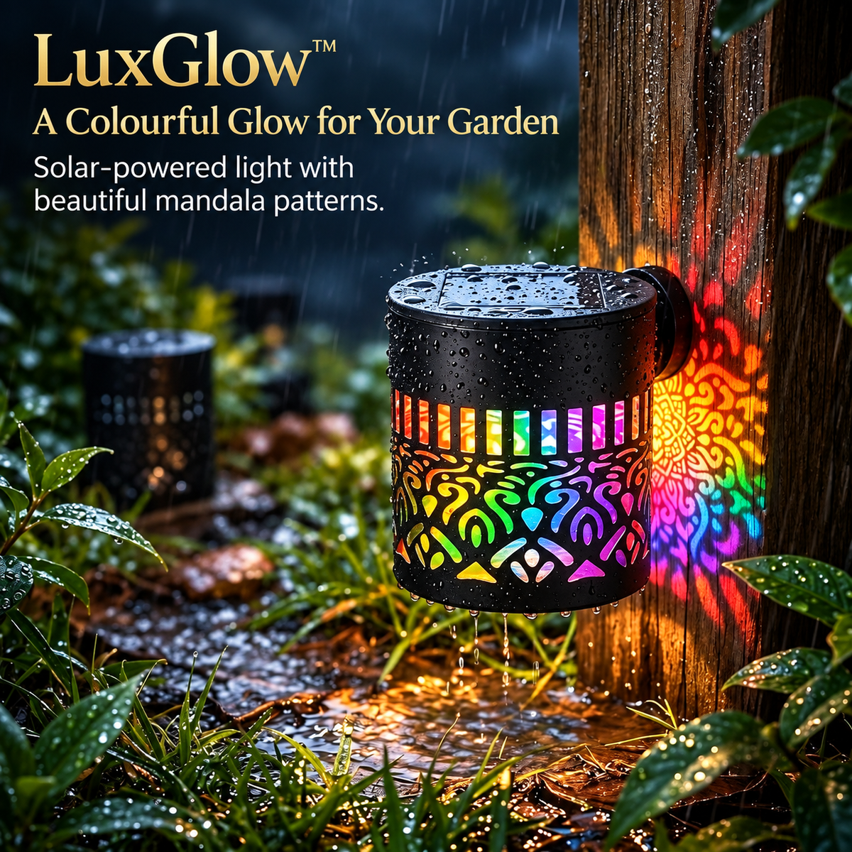 Solar Mandala Automatic Lights (Outdoor)