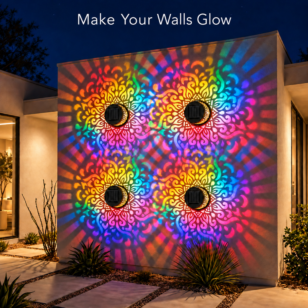 Solar Mandala Automatic Lights (Outdoor)