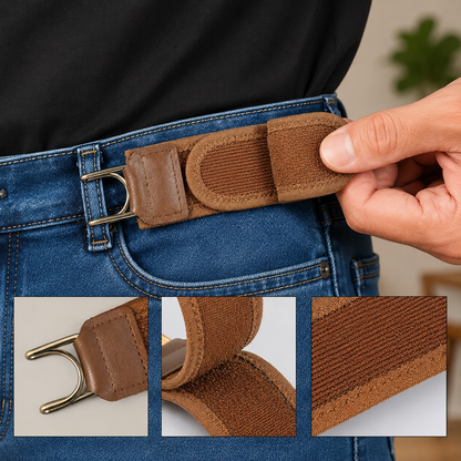 LuxBelt™ - Buckle-less Waist belt - Black / Brown